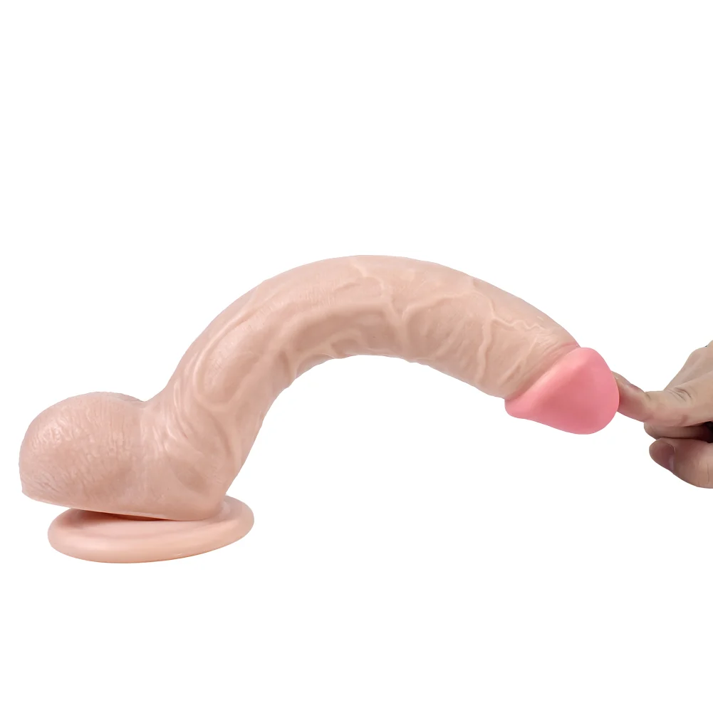 Dildo Büyük Beyaz 26 cm Realistik Penis - Görsel 4