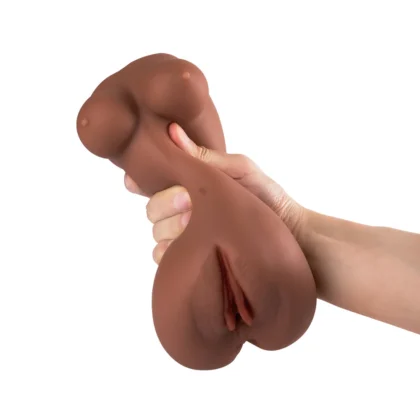3’ü 1 Arada Mastürbatör – Vajina, Anüs ve Göğüs Tasarımlı Suni Vajina 17 CM | 660 Gram