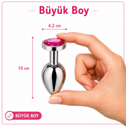 Anal Tıkaç Plug Tıpa Büyük Boy 10 CM