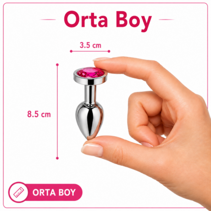 Anal Tıkaç Plug Tıpa Orta Boy 8.5 CM