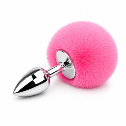 Anal Pompon – Pembe Kürklü Metal Uçlu