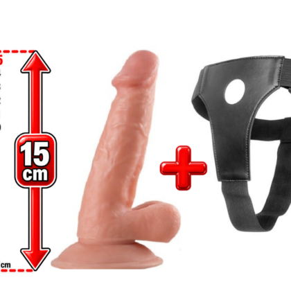 Dildo Belden Bağlamalı Strapon 15 CM
