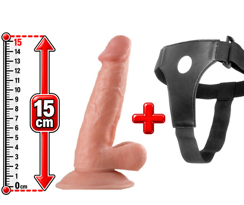 Dildo Belden Bağlamalı Strapon 15 CM
