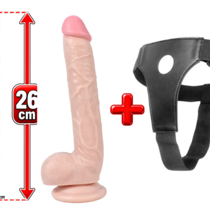 Dildo Belden Bağlamalı Strapon 26 CM