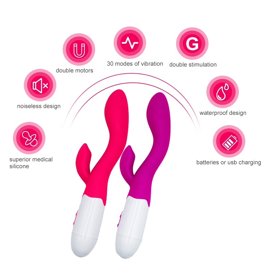 Vibratör 10 Titreşimli Mod Tavşan Dildo Penis Anal Kilitoris - Görsel 3