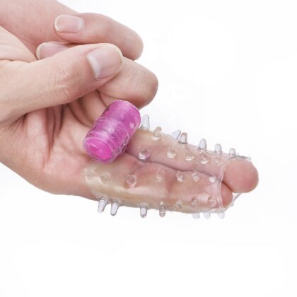 Titreşimli Parmak Vibratörü – Tek Tuş Kontrollü, Tırtıklı Yapı, Yıkanabilir