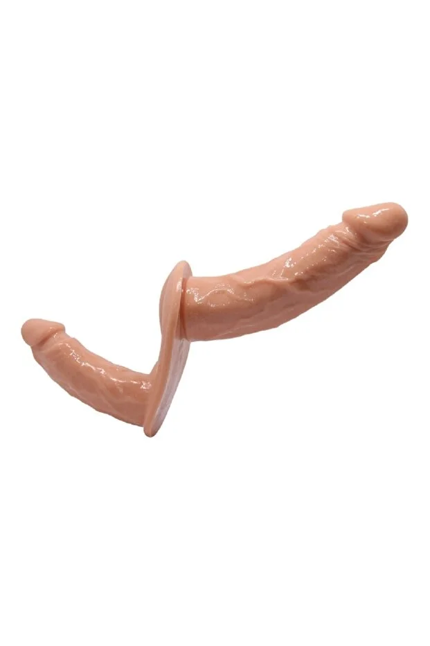 Belden Bağlamalı Çift Taraflı Strapon Penis Protez - Görsel 4