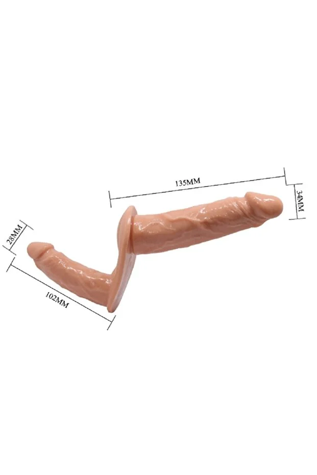 Belden Bağlamalı Çift Taraflı Strapon Penis Protez - Görsel 3
