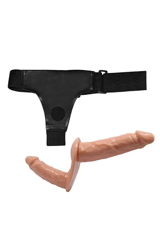 Belden Bağlamalı Çift Taraflı Strapon Penis Protez - Görsel 2