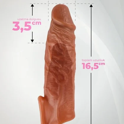 Penis Kılıfı Realistik 16,5 cm