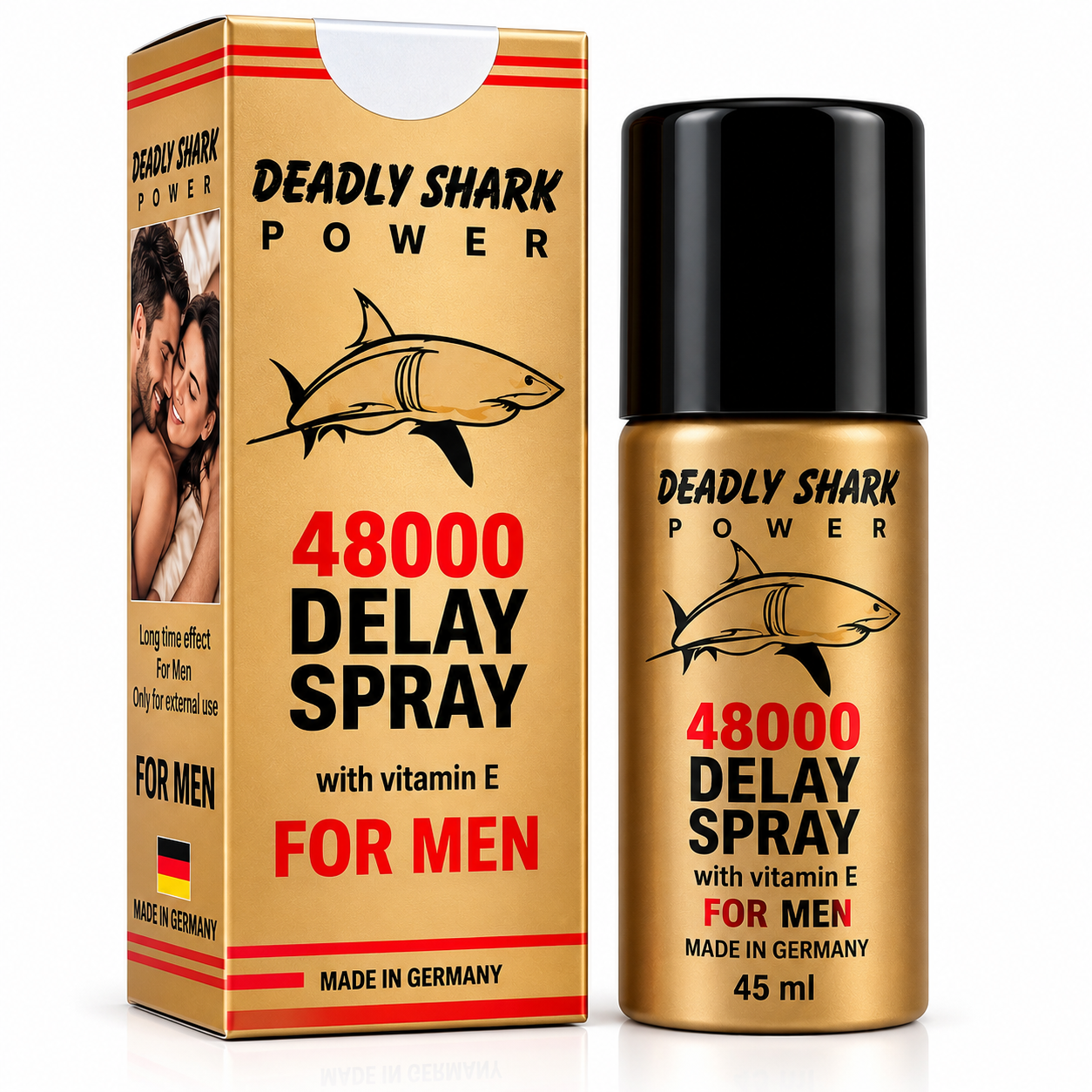 DEADLY SHARK POWER 48000 GECİKTİRİCİ SPREY | 45 ML