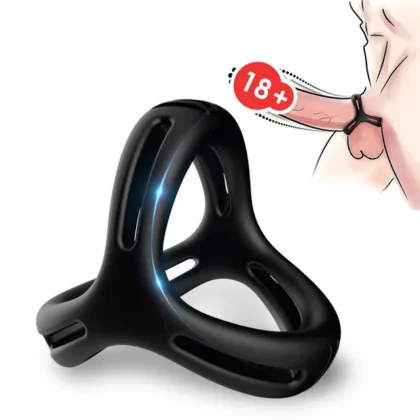 Elastik Yumuşak Silikon Rahat Takılabilir Süper Testis Penis Halkası Erken Boşalmaya Yardımcı