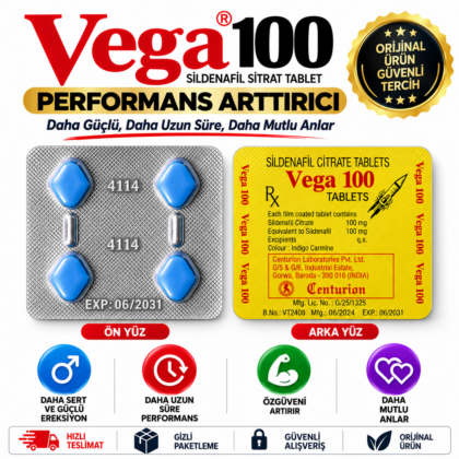 Vega 100 Sildenafil 100 mg – 1 Adet