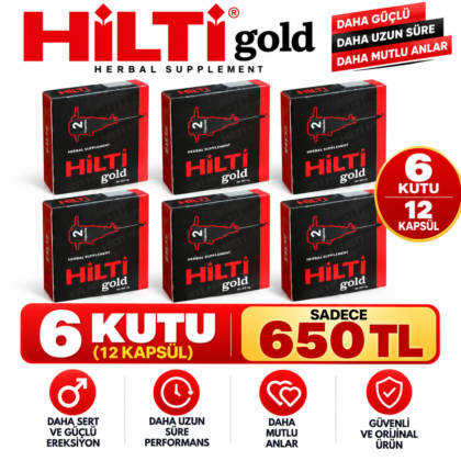 HİLTİ Gold Herbal Supplement – 6 Kutu / 12 Kapsül