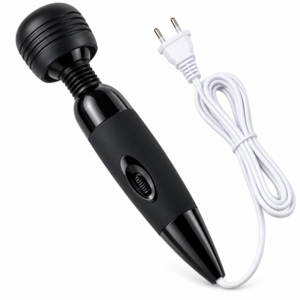 Fairy Wand Güçlü Titreşimli Masaj Vibratörü – 25 cm, Ayarlanabilir Titreşim, Yumuşak Hareketli Başlık