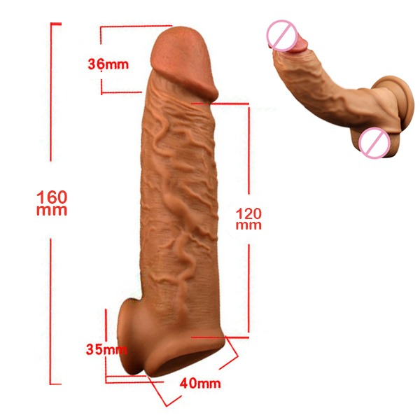Penis Kılıfı Esnek Silikon 14cm